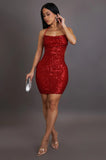 PARTY ALL NIGHT MINI DRESS - RED