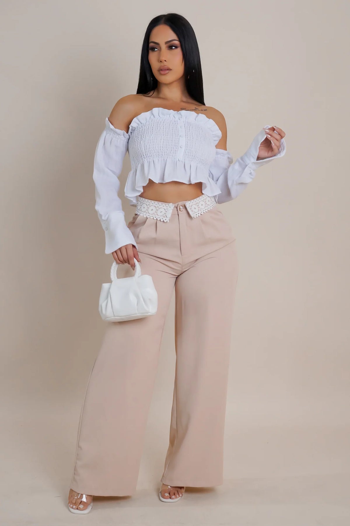 CUTE BUT SUBTLE PANTS - BEIGE
